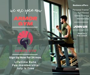 Armor Gym Social Media Post 1